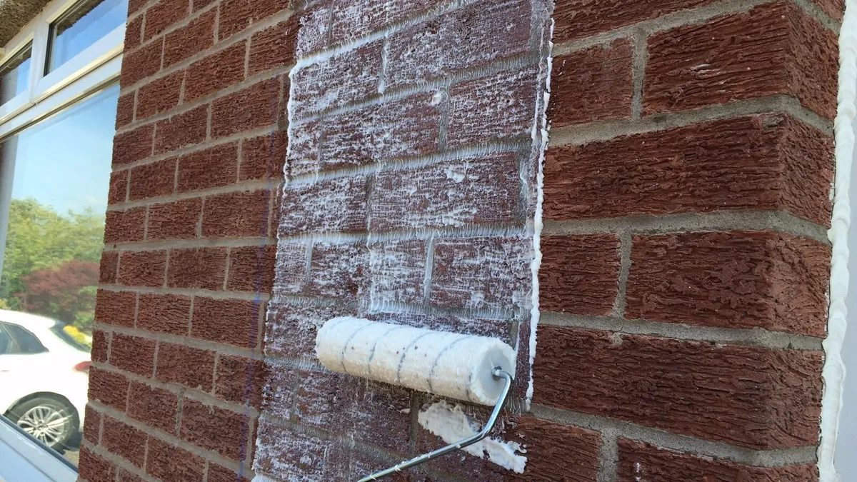 Applying wall sealing paint