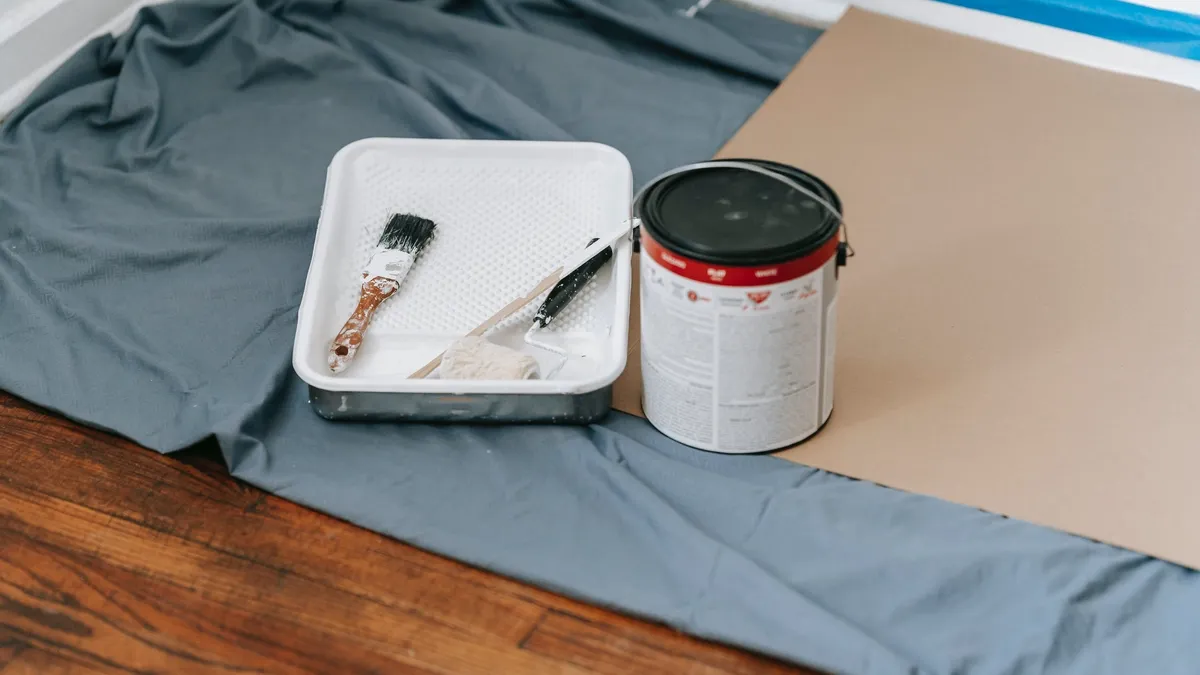 Emulsion paint used on wood