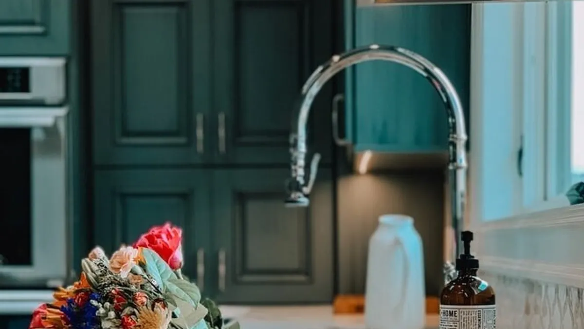 Green kitchen cabinets cupboards