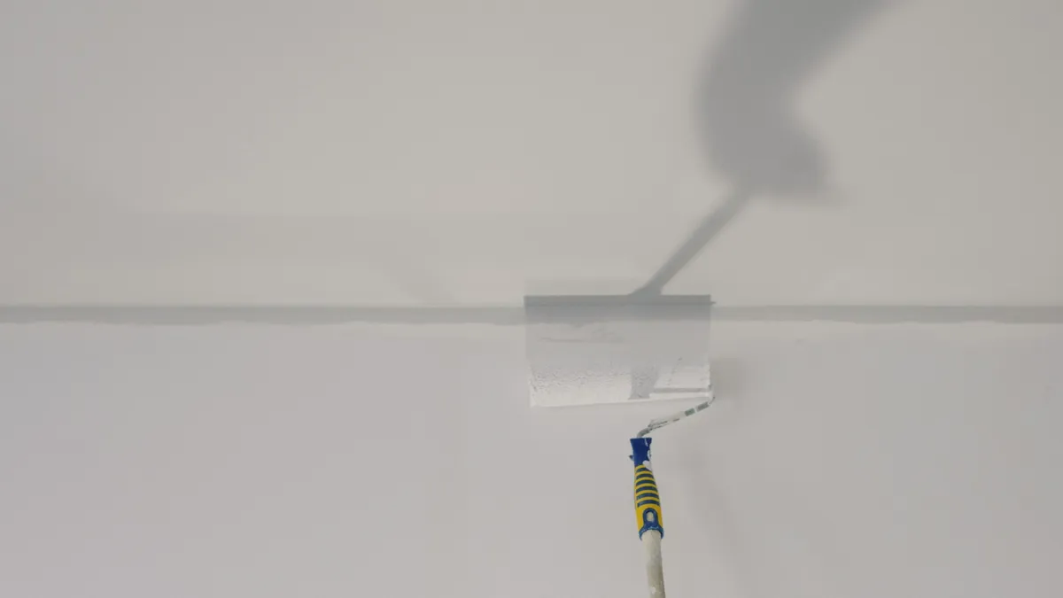 Painting a bathroom ceiling