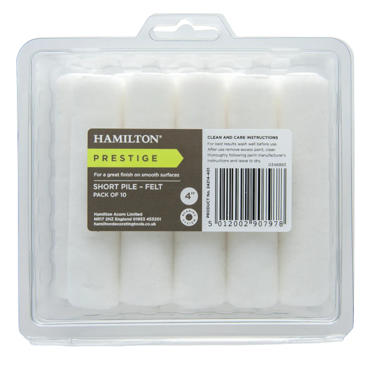 24214 401 Prestige Short Pile Felt Roller 800