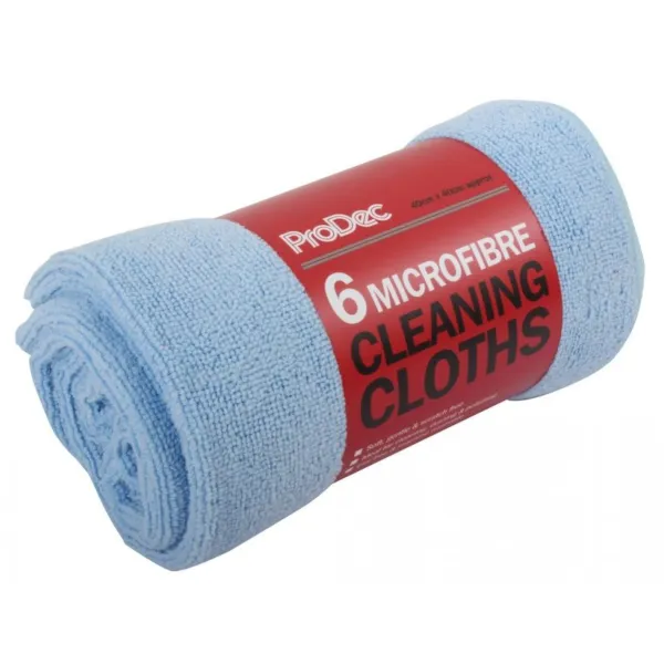 6pk MICROFIBRE CLEANING CLOTHS 600