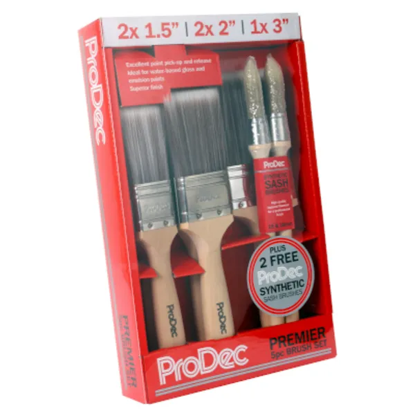 7pc PREMIER BRUSH SET INC 2x FREE SASHES 400