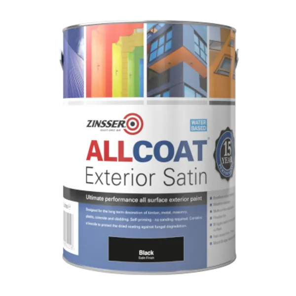 Allcoat Ex Satin Black 5 L 400