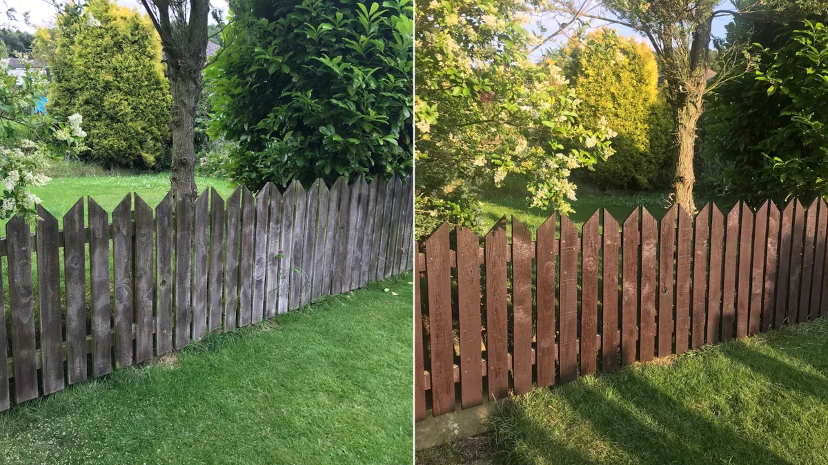 Before After Sadolin Classic Rosewood