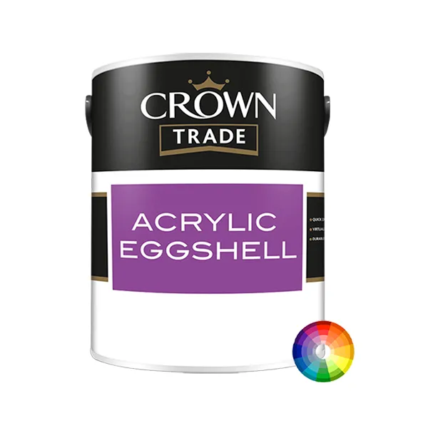 Crown Acrylic Eggshell Colours 600