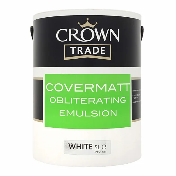 Crown covermatt 5l white 600