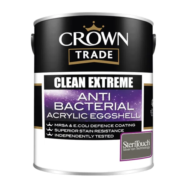 Crown Trade Clean Extreme Anti Bacterial Acrylic Eggshell 5 L 600