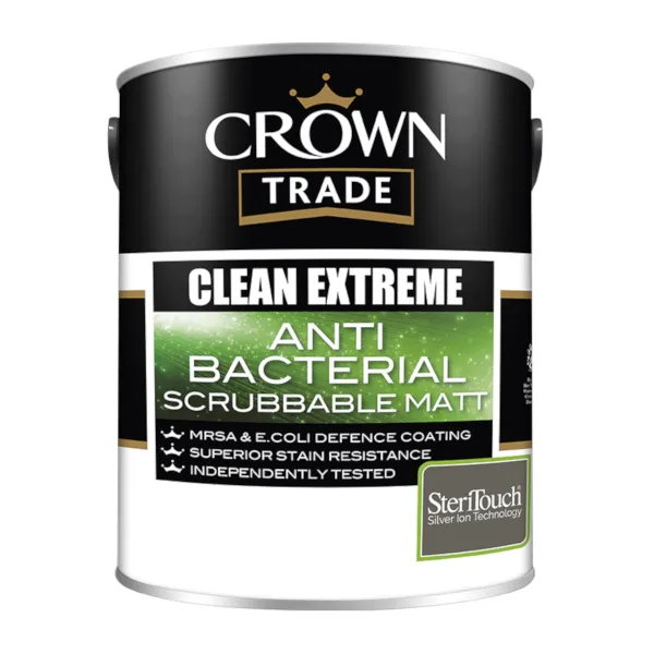 Crown Trade Clean Extreme Anti Bacterial Scrubbbale Matt 5 L 600