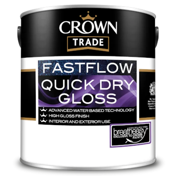 Crown Trade Fastflow Quick Dry Gloss 2 5 L High res400