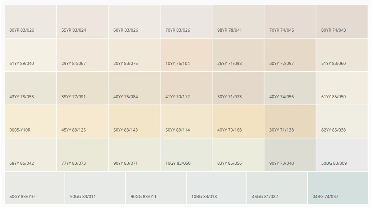 Dulux Trade Weathershield Masonry Paint Colour Chart 1
