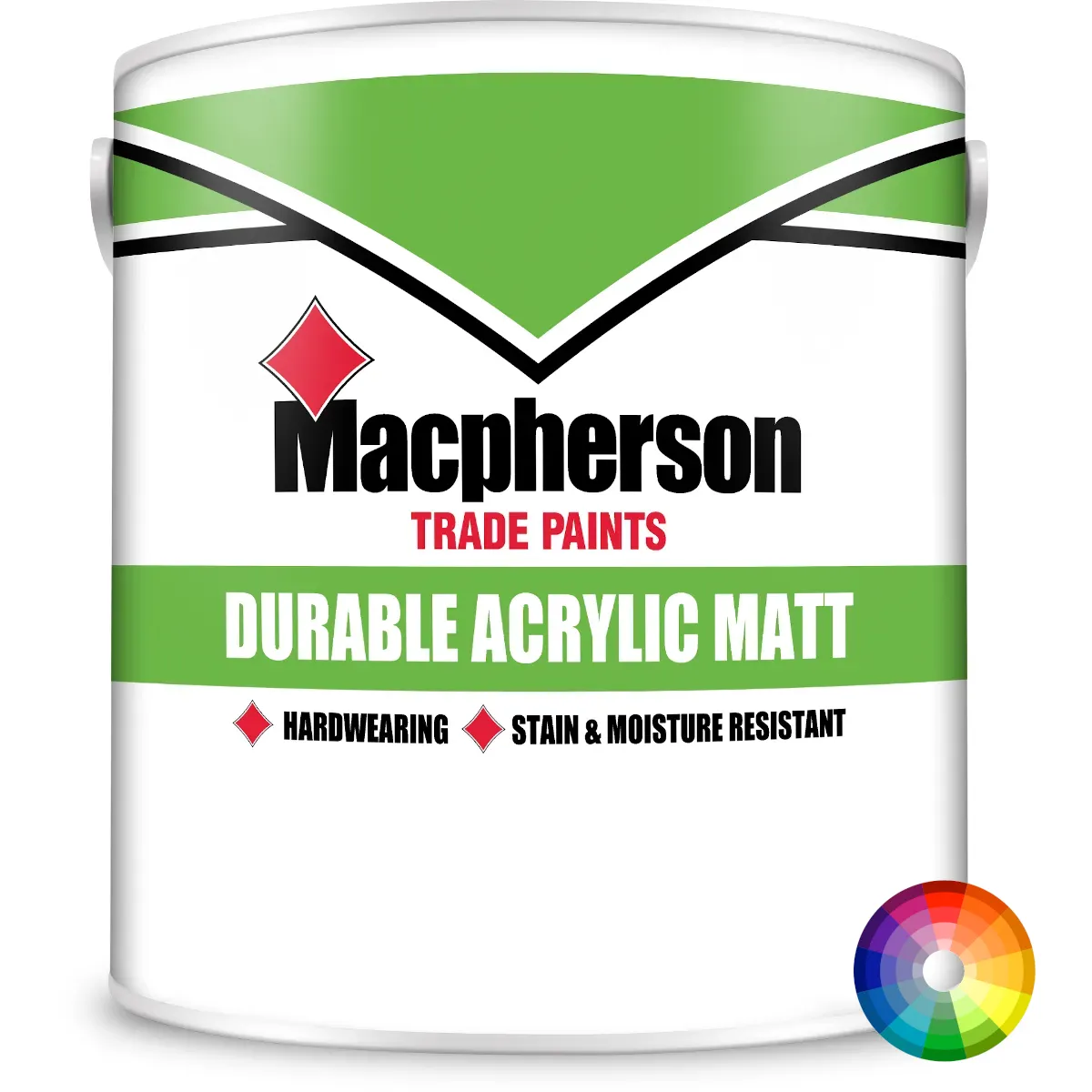 Macpherson Durable Acrylic Matt 25 L 1200 tinted