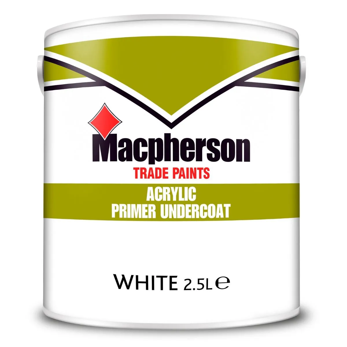 Macpherson acrylic primer undercoat white 2 5l 1200