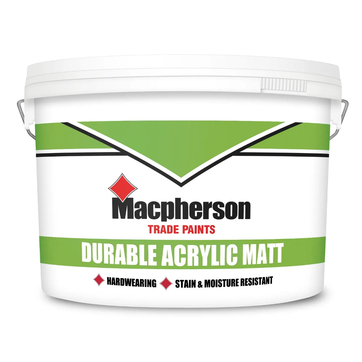 Macpherson durable acrylic matt brilliant white 10 1200