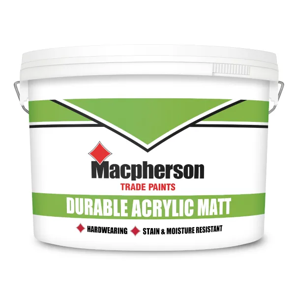 Macpherson durable acrylic matt brilliant white 10 600