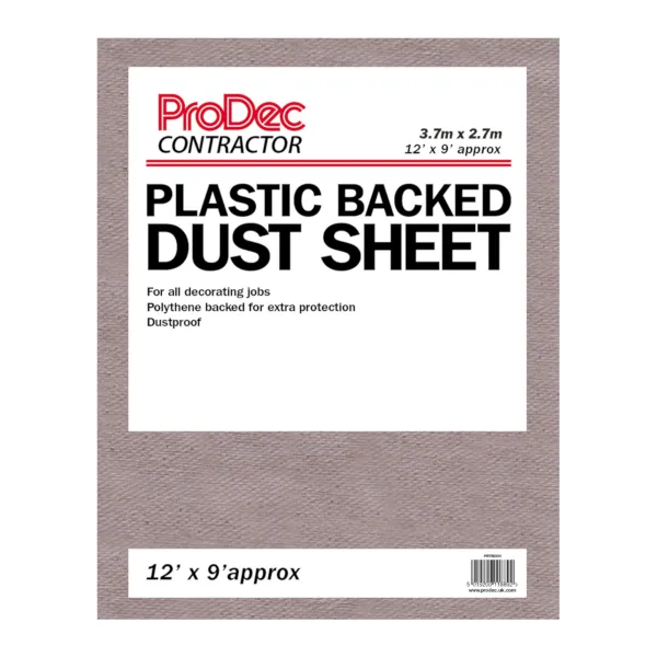 Poly backed dust sheet 600