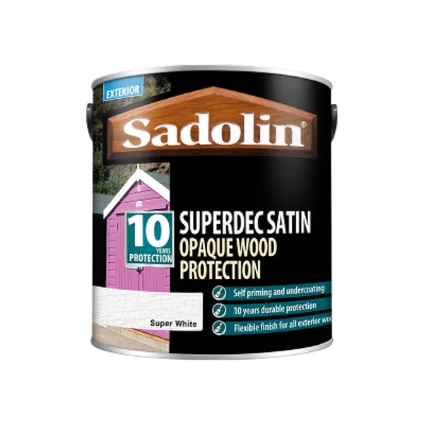 Sadolin Superdec Satin 2 5 L Super White 4