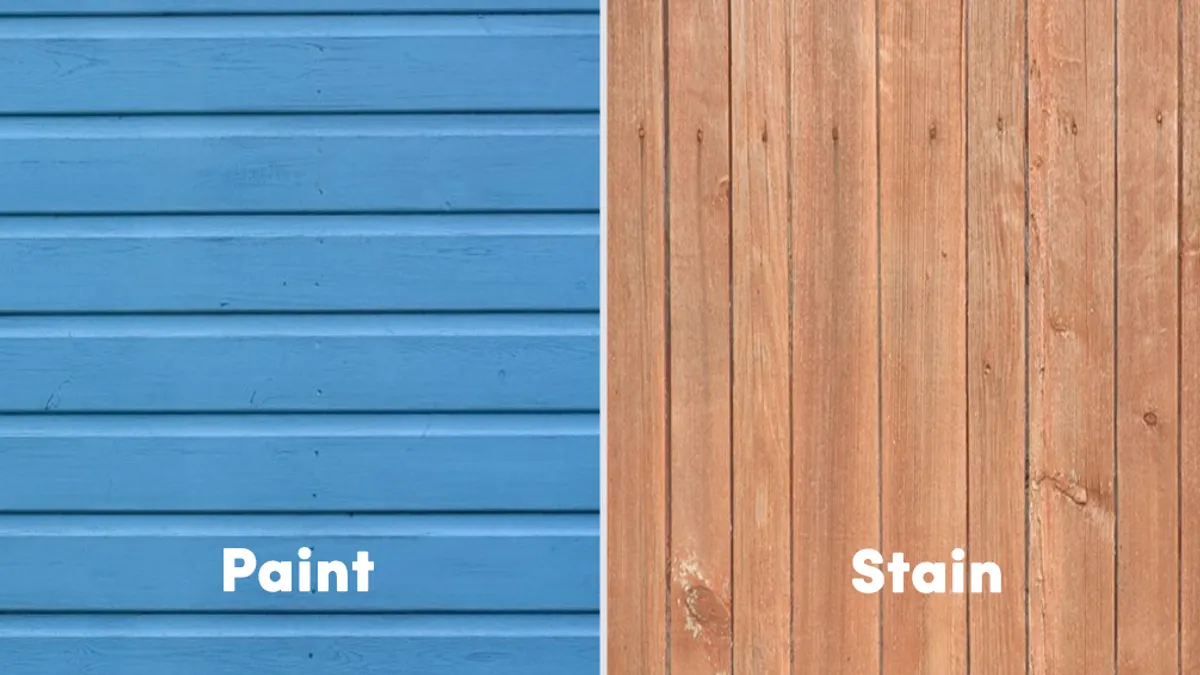 The difference between wood paint and woodstain