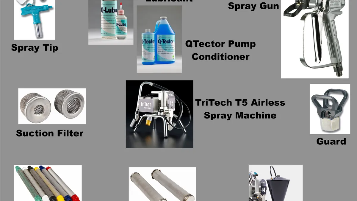 Tritech airless spray explained
