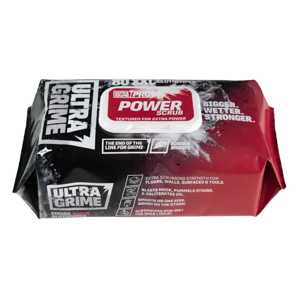 Ultra grime power scrub wipe 600