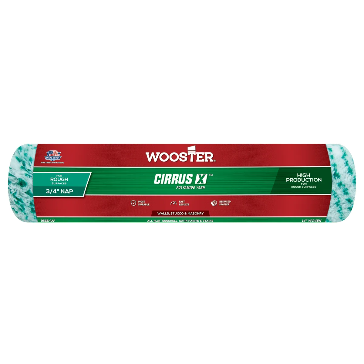 Wooster R185 14 Cirrus X 75 inch pile 14 inch 1200