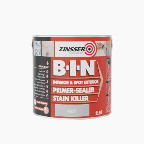 ZINSSER 2 5 L BIN GREY 400